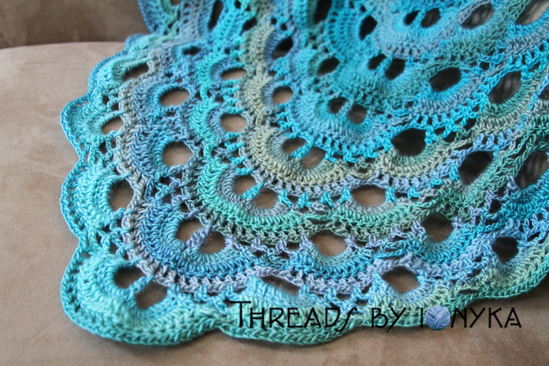 scalloped shawl crochet pattern