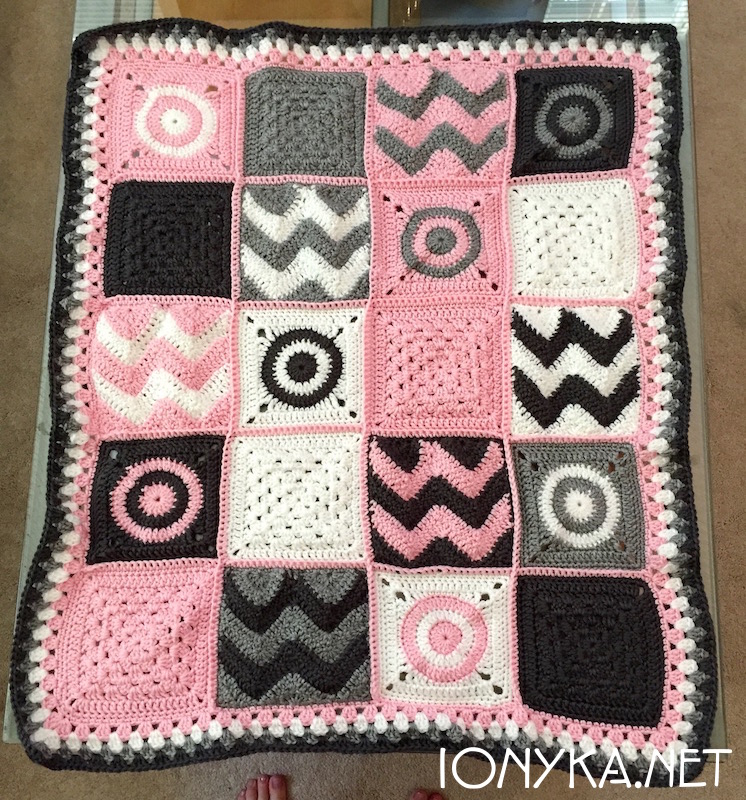 Threads by ionyka - Baby Squares Blanket1